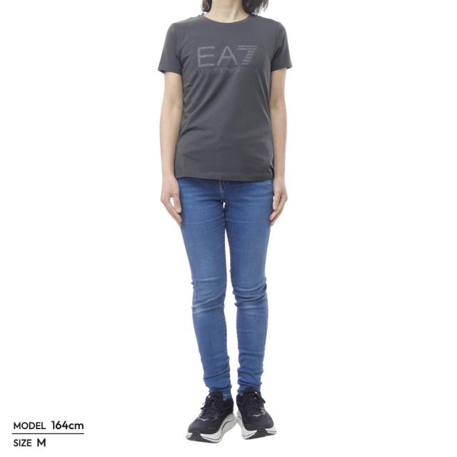 EMPORIO ARMANI エンポリオアルマーニ EA7 Tシャツ レディース トップス クルーネックTシャツ 半袖 7W000993 AF18401 グレー 2026春夏新作_1
