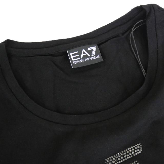 EMPORIO ARMANI エンポリオアルマーニ EA7 Tシャツ レディース トップス クルーネックTシャツ 半袖 7W000977 AF10373 ブラック 2026春夏新作_5