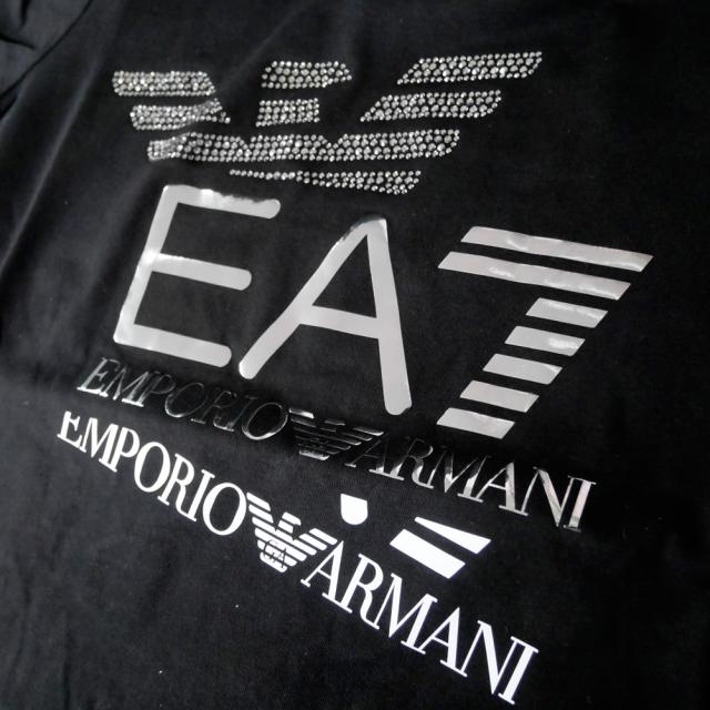 EMPORIO ARMANI エンポリオアルマーニ EA7 Tシャツ レディース トップス クルーネックTシャツ 半袖 7W000977 AF10373 ブラック 2026春夏新作_6