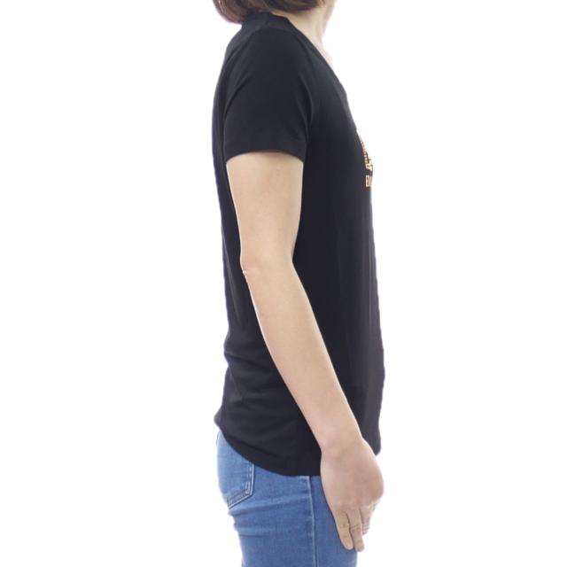 EMPORIO ARMANI エンポリオアルマーニ EA7 Tシャツ レディース トップス ラウンドネックTシャツ 半袖 8NTT67 TJDQZ ブラック 定番人気商品_2