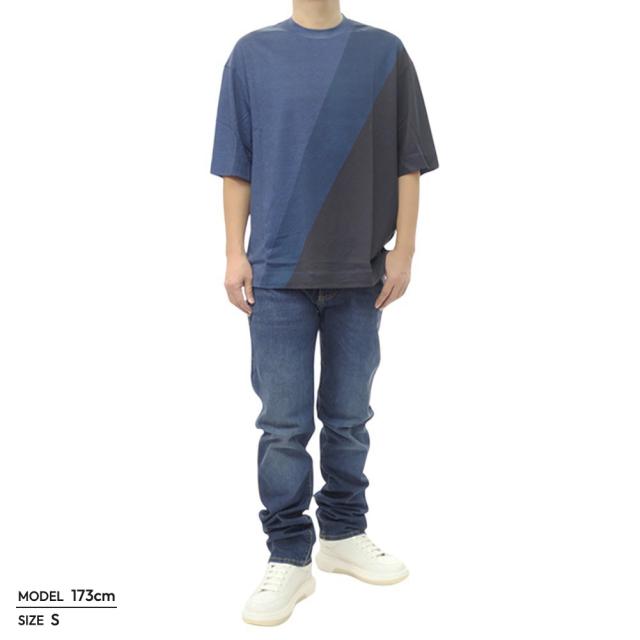 EMPORIO ARMANI エンポリオアルマーニ Tシャツ メンズ クルーネックTシャツ 半袖 トップス EM005269 AF10017 ブルー 2026春夏新作_1