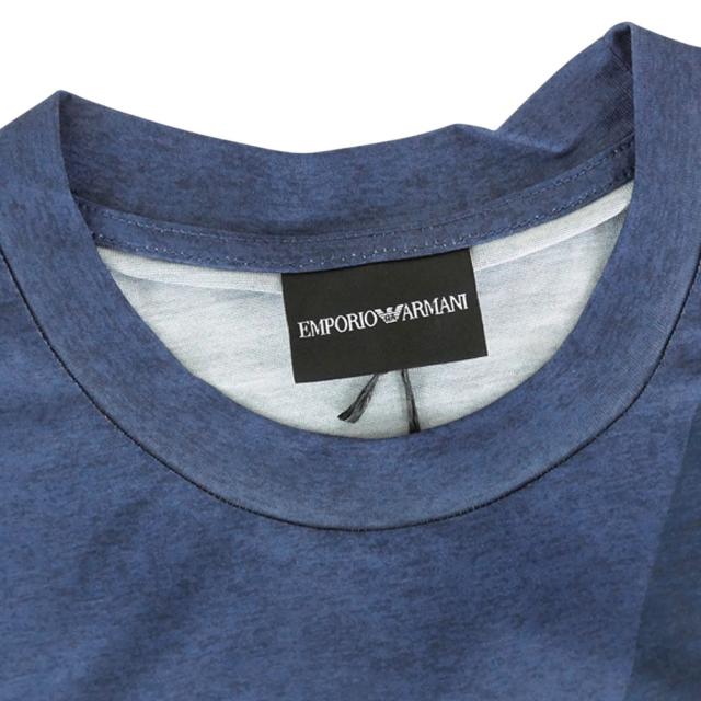 EMPORIO ARMANI エンポリオアルマーニ Tシャツ メンズ クルーネックTシャツ 半袖 トップス EM005269 AF10017 ブルー 2026春夏新作_5