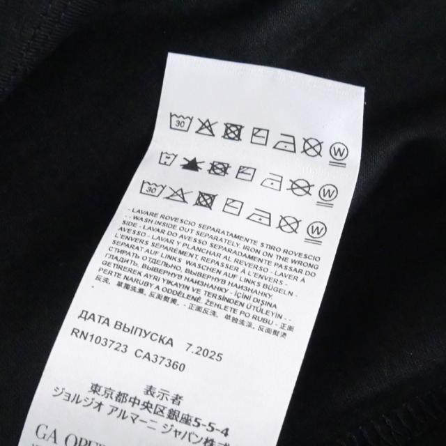 EMPORIO ARMANI エンポリオアルマーニ Tシャツ メンズ クルーネックロングTシャツ ロンT 長袖 トップス 綿100％ EM004584 AF13669 ブラック 2026春夏新作_9