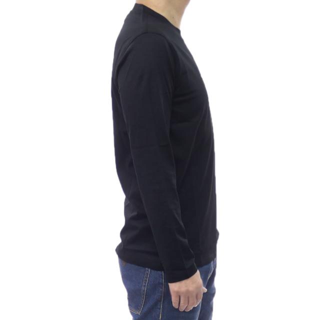 EMPORIO ARMANI エンポリオアルマーニ Tシャツ メンズ クルーネックロングTシャツ ロンT 長袖 トップス 綿100％ EM004584 AF13669 ブラック 2026春夏新作_2