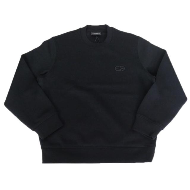EMPORIO ARMANI エンポリオアルマーニ トレーナー メンズ 長袖 EM004540 AF10013 ブラック 2026春夏新作_4