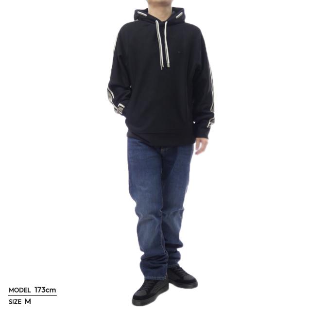 EMPORIO ARMANI エンポリオアルマーニ パーカー メンズ プルオーバーパーカー 長袖 EM005199 AF24209 ブラック 2026春夏新作_1