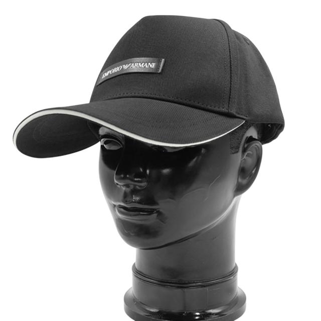 EMPORIO ARMANI エンポリオアルマーニ 帽子 メンズ キャップ 627921 CC991 ブラック 2026春夏新作