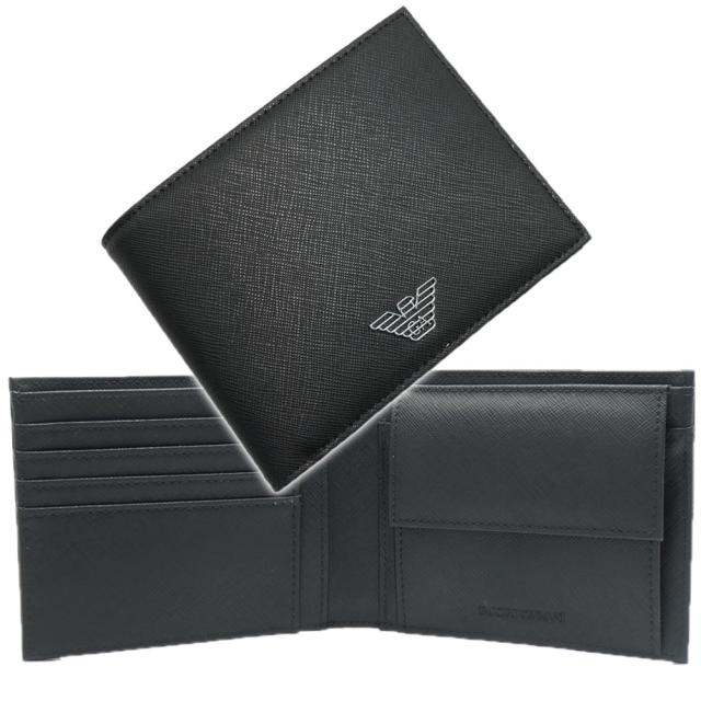 EMPORIO ARMANI エンポリオアルマーニ 財布 メンズ 二つ折り財布 小銭 