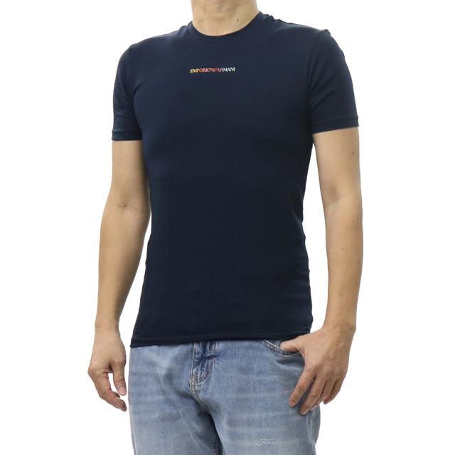 EMPORIO ARMANI UNDERWEAR エンポリオアルマーニ アンダーウェア Tシャツ メンズ 半袖 トップス クルーネックTシャツ EM000379 AF19898 ネイビー 2026春夏新作