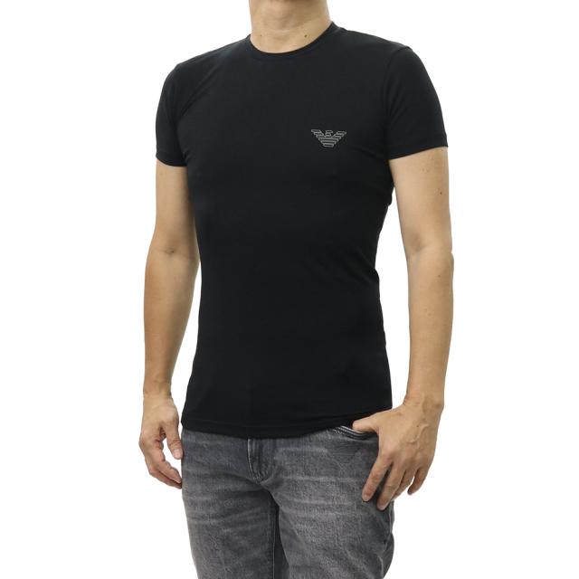 EMPORIO ARMANI UNDERWEAR エンポリオアルマーニ アンダーウェア Tシャツ メンズ クルーネックTシャツ 半袖 トップス EM000375 AF18890 ブラック 2026春夏新作