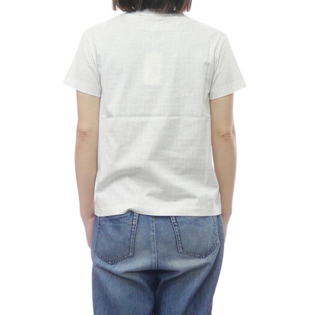 FENDI フェンディ キッズ Tシャツ レディース トップス クルーネックTシャツ 半袖 綿100％ JUI181 ATRV ホワイト 2026春夏新作_3