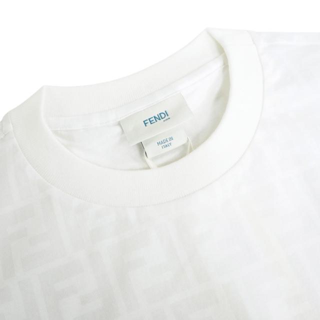 FENDI フェンディ キッズ Tシャツ レディース トップス クルーネックTシャツ 半袖 綿100％ JUI181 ATRV ホワイト 2026春夏新作_5