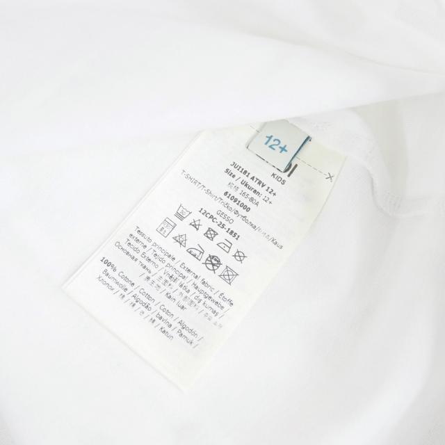 FENDI フェンディ キッズ Tシャツ レディース トップス クルーネックTシャツ 半袖 綿100％ JUI181 ATRV ホワイト 2026春夏新作_8