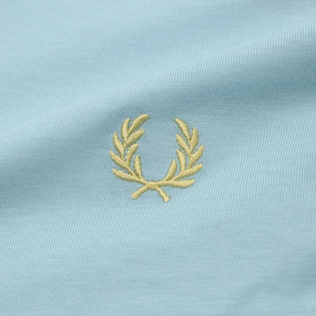 FRED PERRY フレッドペリー Tシャツ レディース トップス クルーネックTシャツ 半袖 綿100％ G2162 / TIPPED T-SHIRT ブルー 2026春夏新作_6