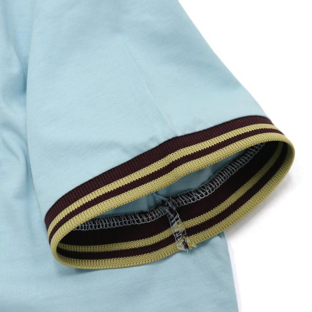FRED PERRY フレッドペリー Tシャツ レディース トップス クルーネックTシャツ 半袖 綿100％ G2162 / TIPPED T-SHIRT ブルー 2026春夏新作_7