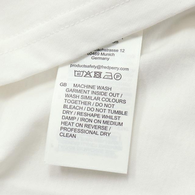 FRED PERRY フレッドペリー Tシャツ レディース トップス クルーネックTシャツ 半袖 綿100％ G2160 / TAPED T-SHIRT ホワイト 2026春夏新作_9