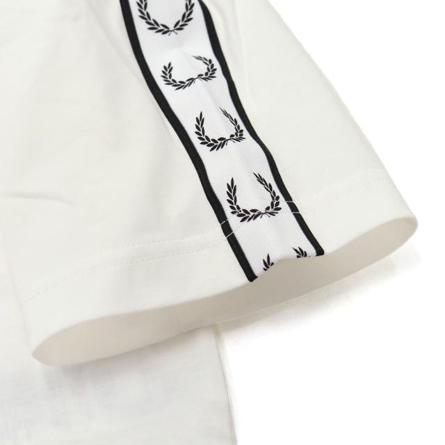 FRED PERRY フレッドペリー Tシャツ レディース トップス クルーネックTシャツ 半袖 綿100％ G2160 / TAPED T-SHIRT ホワイト 2026春夏新作_7
