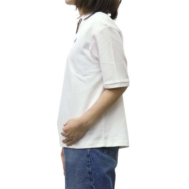 FRED PERRY フレッドペリー ポロシャツ レディース トップス 鹿の子ポロシャツ 半袖 綿100％ G2161 / OPEN COLLAR TIPPED POLO SHIRT オフホワイト 2026春夏新作_2
