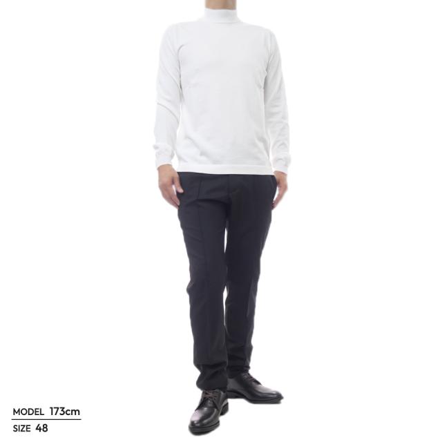 GRAN SASSO グランサッソ セーター メンズ モックネックニットセーター 長袖 綿100％ 58108 18120 / LUPETTO M/L ホワイト 2026春夏新作_1
