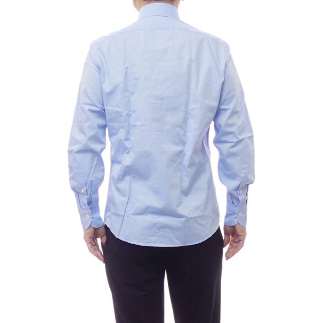 GIANNETTO ジャンネット メンズ カッタウェイシャツ Yシャツ AC140 / VINCI FIT WASH ライトブルー 2026春夏新作_3