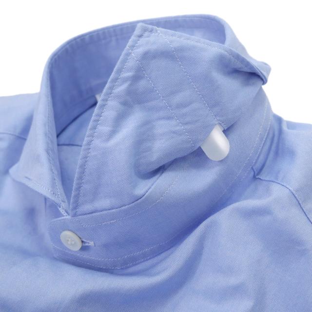 GIANNETTO ジャンネット メンズ カッタウェイシャツ Yシャツ AC140 / VINCI FIT WASH ライトブルー 2026春夏新作_6
