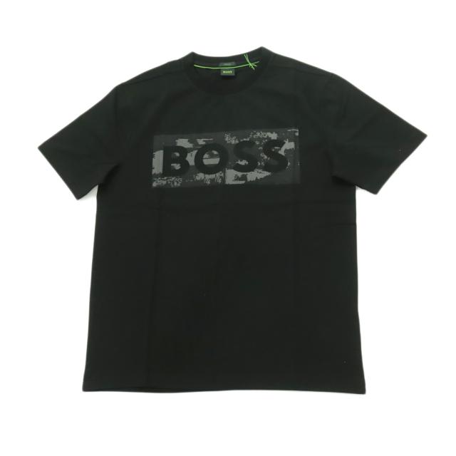 HUGO BOSS ヒューゴボス Tシャツ メンズ クルーネックTシャツ 半袖 トップス 50559363 10278673/TS Globe Logo Pattern ブラック 2026春夏新作_4