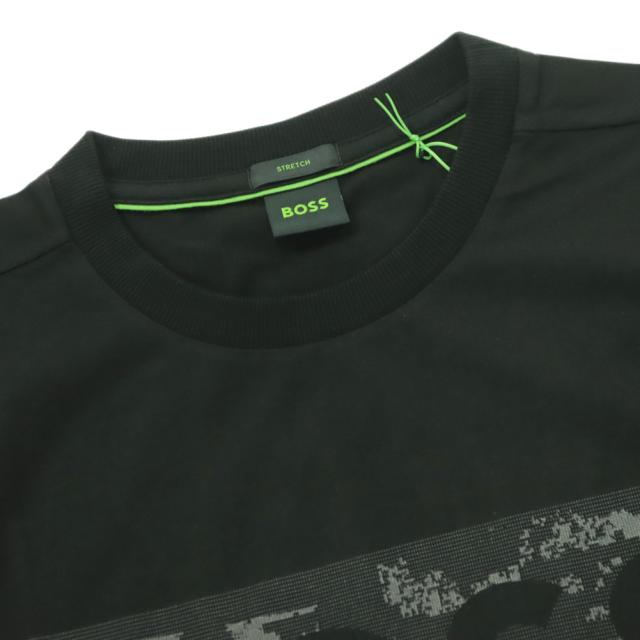 HUGO BOSS ヒューゴボス Tシャツ メンズ クルーネックTシャツ 半袖 トップス 50559363 10278673/TS Globe Logo Pattern ブラック 2026春夏新作_5