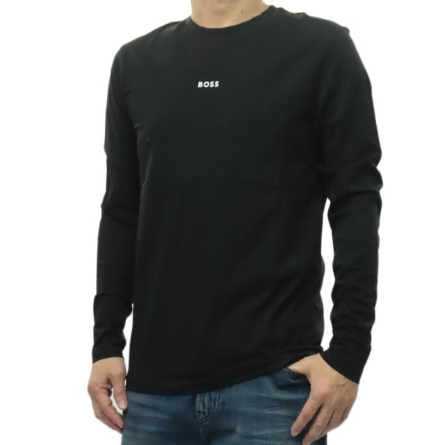 HUGO BOSS ヒューゴボス Tシャツ メンズ クルーネックロングTシャツ ロンT 長袖 トップス 50473286 10242929/TChark ブラック 定番人気商品