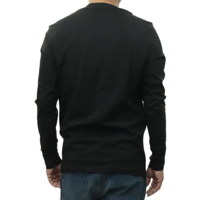 HUGO BOSS ヒューゴボス Tシャツ メンズ クルーネックロングTシャツ ロンT 長袖 トップス 50473286 10242929/TChark ブラック 定番人気商品_3
