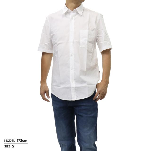 HUGO BOSS ヒューゴボス メンズ半袖シャツ 50537331 10260264 / Relegant_6-Short_M ホワイト 2026春夏新作_1