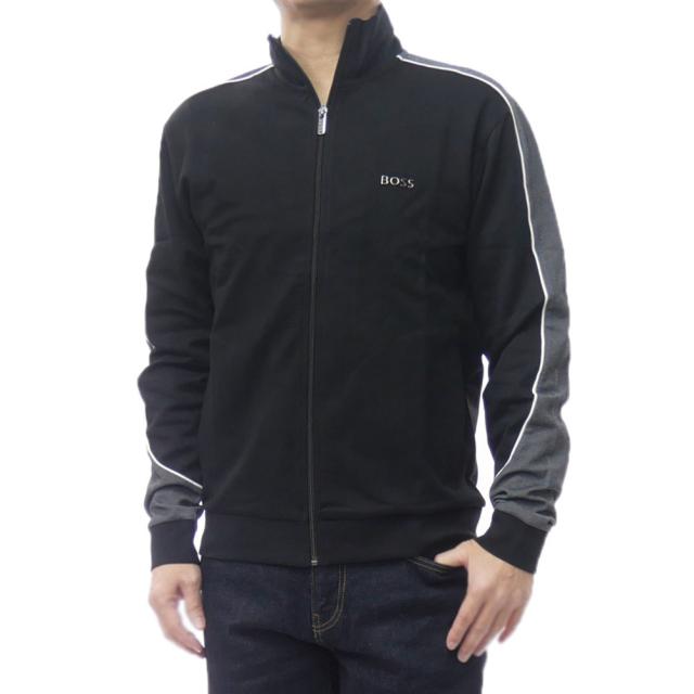 HUGO BOSS ヒューゴボス スウェット メンズ ジップアップスウェット 長袖 50554793 10269555 / Tracksuit Jacket ブラック 2026春夏新作