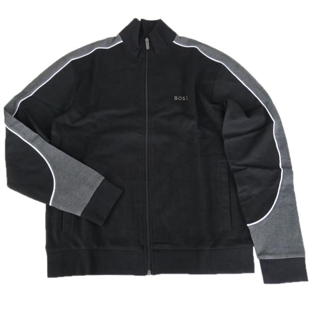 HUGO BOSS ヒューゴボス スウェット メンズ ジップアップスウェット 長袖 50554793 10269555 / Tracksuit Jacket ブラック 2026春夏新作_4