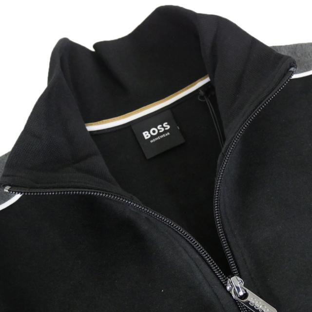 HUGO BOSS ヒューゴボス スウェット メンズ ジップアップスウェット 長袖 50554793 10269555 / Tracksuit Jacket ブラック 2026春夏新作_5