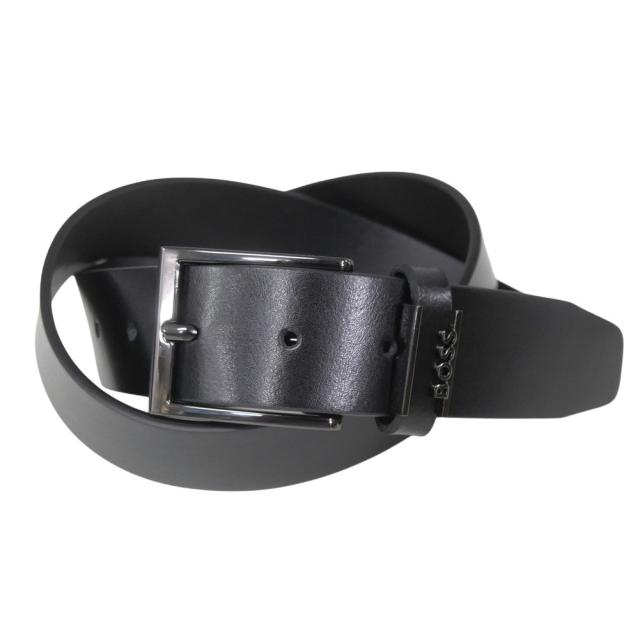 HUGO BOSS ヒューゴボス ベルト メンズ レザーベルト 50491852 10249589 / Cole-Ant_Sz35 ブラック 定番人気商品