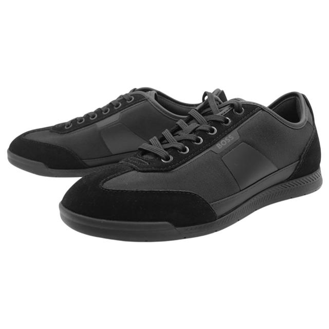 HUGO BOSS ヒューゴボス スニーカー メンズ ローカットスニーカー シューズ 靴 50557886 10271652 / Nitan_Lowp_nymith ブラック 2026春夏新作