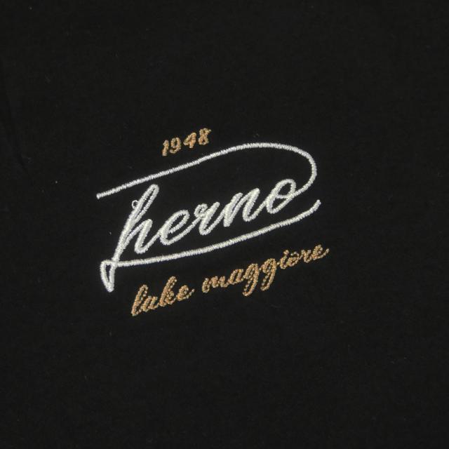HERNO ヘルノ Tシャツ メンズ クルーネックTシャツ 半袖 トップス JG000282U 52131 ブラック 2026春夏新作_6
