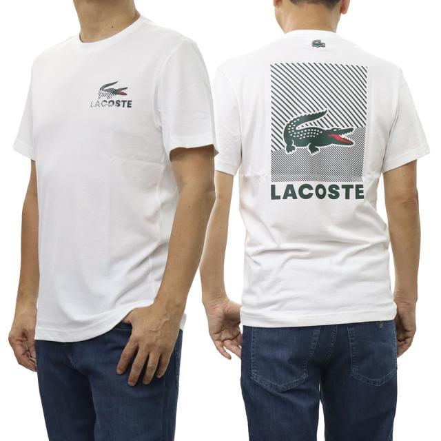 LACOSTE ラコステ Tシャツ メンズ クルーネックTシャツ 半袖 トップス TH2627 ホワイト 2026春夏新作