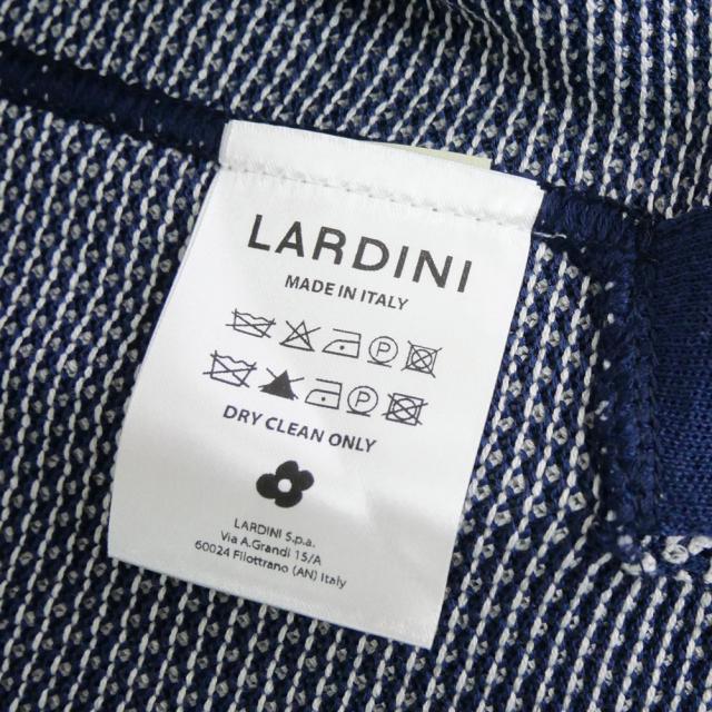 LARDINI ラルディーニ ジャケット メンズ シングル2Bニットジャケット CNCLJM56 CN64011 ネイビー×ホワイト 2026春夏新作_10