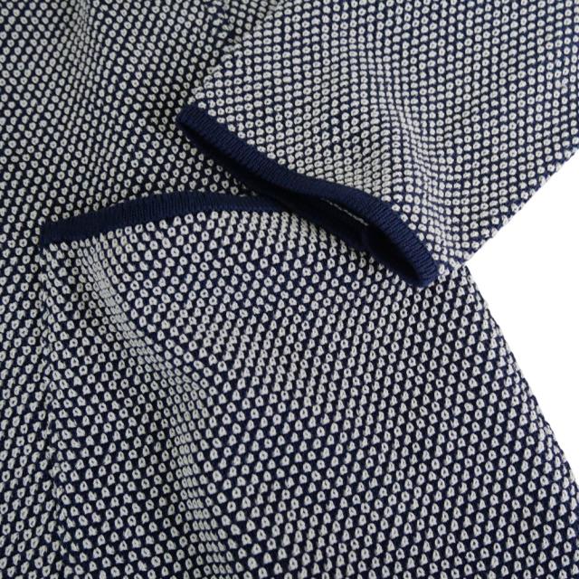 LARDINI ラルディーニ ジャケット メンズ シングル2Bニットジャケット CNCLJM56 CN64011 ネイビー×ホワイト 2026春夏新作_7