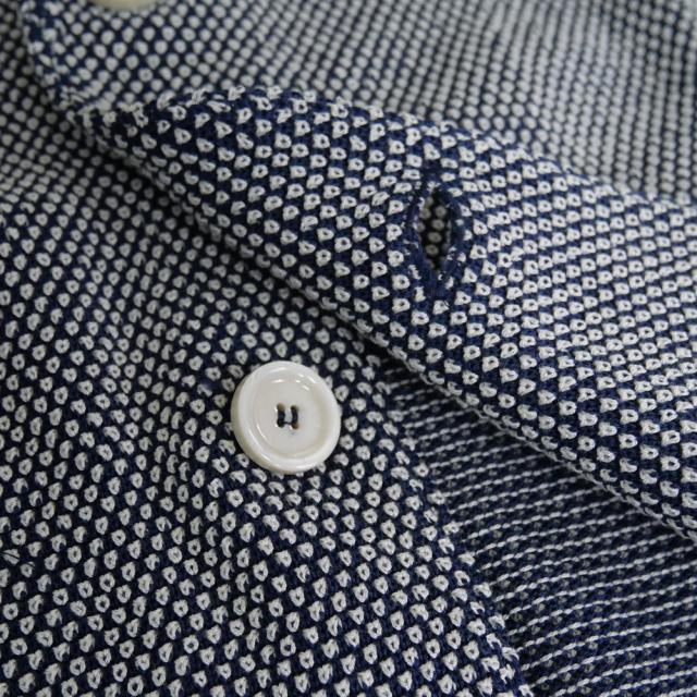 LARDINI ラルディーニ ジャケット メンズ シングル2Bニットジャケット CNCLJM56 CN64011 ネイビー×ホワイト 2026春夏新作_8