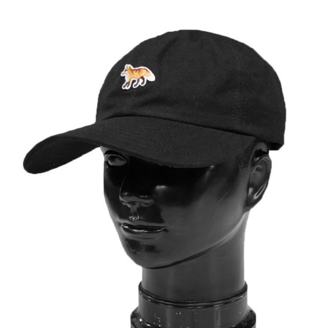 MAISON KITSUNE メゾンキツネ 帽子 メンズ レディース ユニセックス ベースボールキャップ OW06109 WB0026 / BABY FOX CAP ブラック 定番人気商品