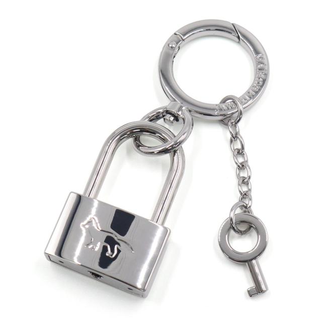 MAISON KITSUNE メゾンキツネ キーリング メンズ レディース ユニセックス キーホルダー QU06903AM1002 / PADLOCK CHARM シルバー 2026春夏新作
