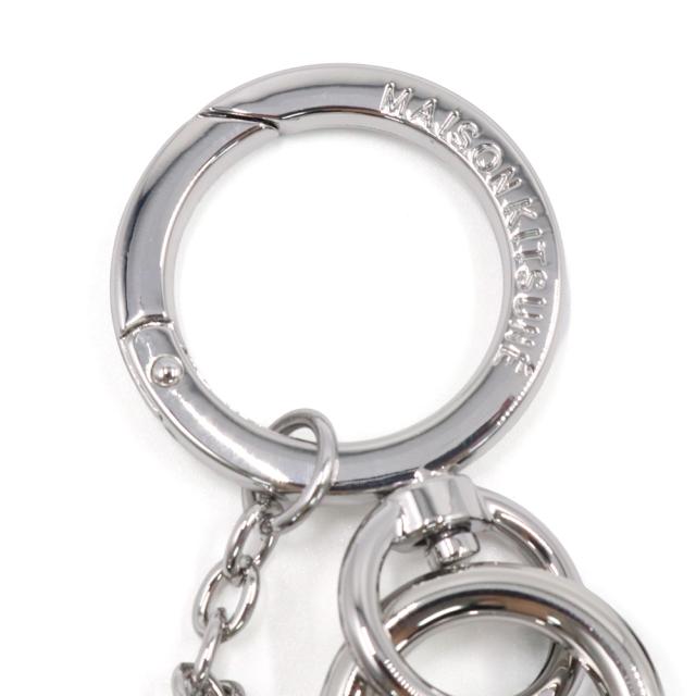MAISON KITSUNE メゾンキツネ キーリング メンズ レディース ユニセックス キーホルダー QU06903AM1002 / PADLOCK CHARM シルバー 2026春夏新作_4