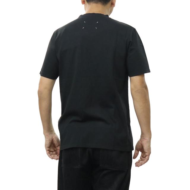 MAISON MARGIELA メゾンマルジェラ Tシャツ メンズ クルーネックTシャツ 半袖 トップス S67GC0048 S24575 ブラック 2026春夏新作_3