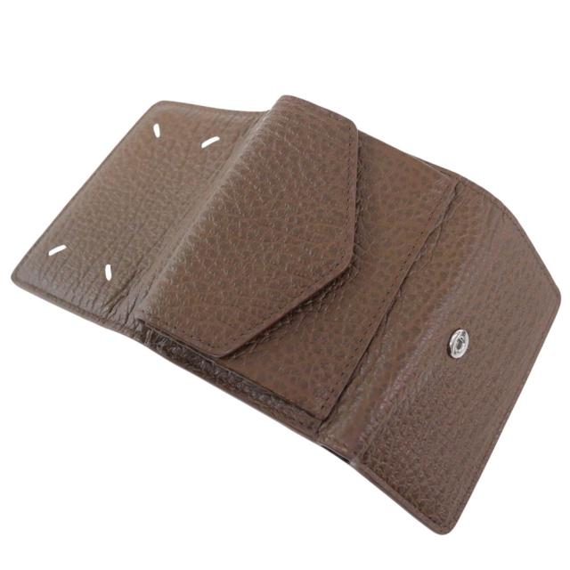 MAISON MARGIELA メゾンマルジェラ 財布 メンズ 三つ折り財布 小銭入れ付き S36UI0416 P4455 ブラウン 2026春夏新作_3