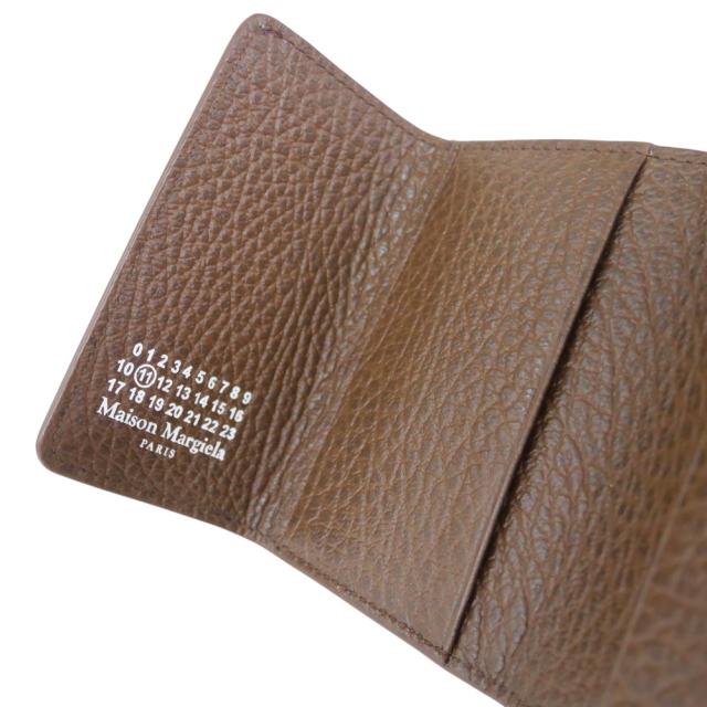 MAISON MARGIELA メゾンマルジェラ 財布 メンズ 三つ折り財布 小銭入れ付き S36UI0416 P4455 ブラウン 2026春夏新作_4