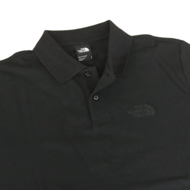 THE NORTH FACE ノースフェイス ポロシャツ メンズ 鹿の子ポロシャツ 半袖 綿100％ NF0A8C1P / M ESS RG POLO TEE 黒ブラック 定番人気商品_5