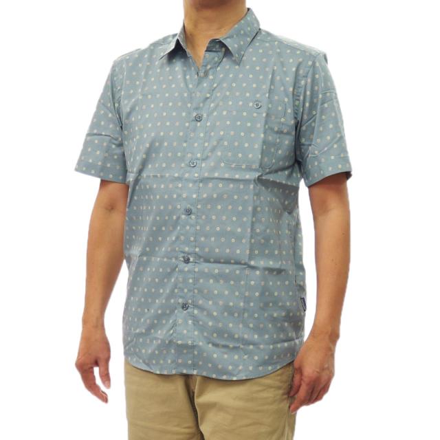 PATAGONIA パタゴニア メンズ カジュアルシャツ 半袖 52691/M’S GO TO SHIRT (メンズ ゴートゥシャツ) ブルー 2026春夏新作