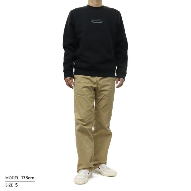 PATAGONIA パタゴニア トレーナー メンズ 長袖 39728/M’S OVAL LOGO UPRISAL CREW BLK ブラック 2026春夏新作_1