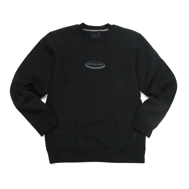 PATAGONIA パタゴニア トレーナー メンズ 長袖 39728/M’S OVAL LOGO UPRISAL CREW BLK ブラック 2026春夏新作_4
